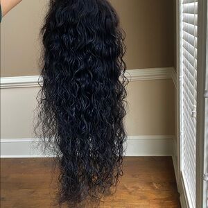 22” 100% Human Hair Deep Wave Wig